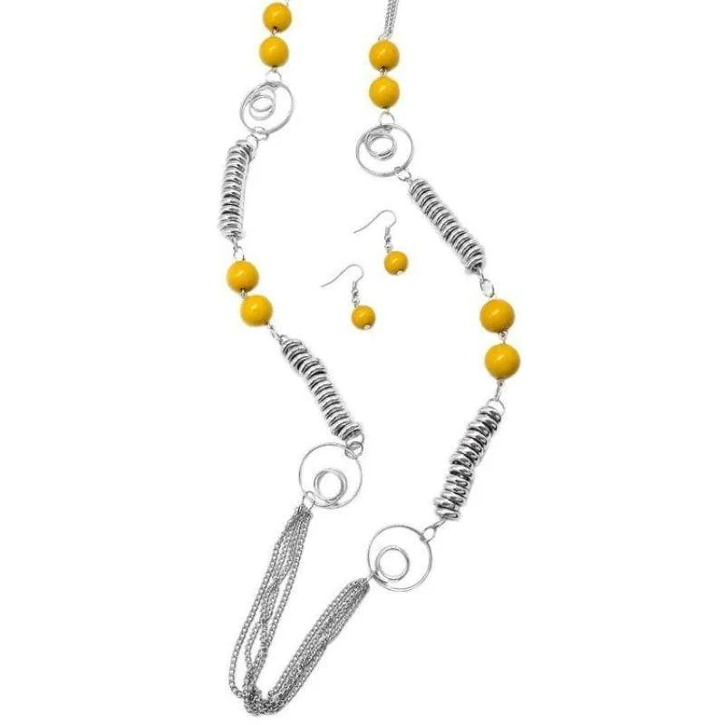 A Break From the Norm Yellow Necklace