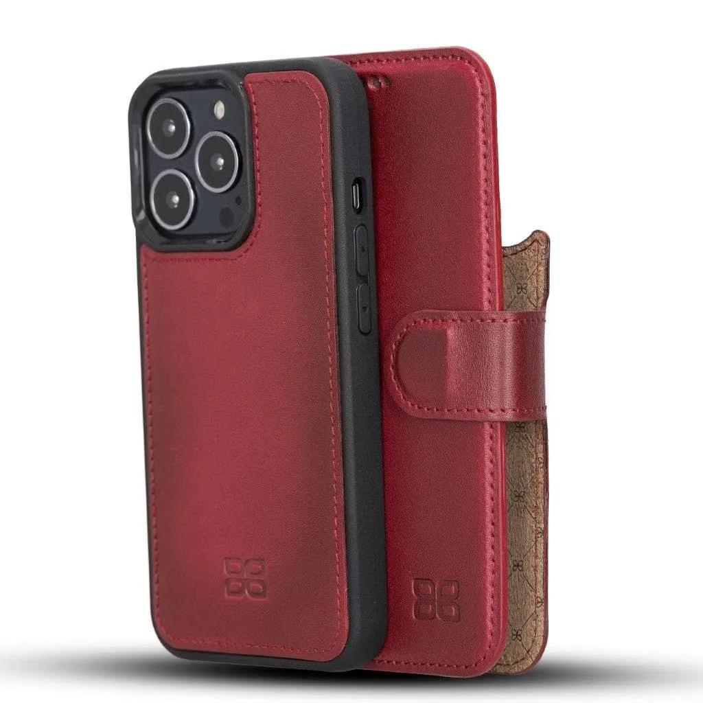 Apple iPhone 13 Series Detachable Leather Wallet Case - MW