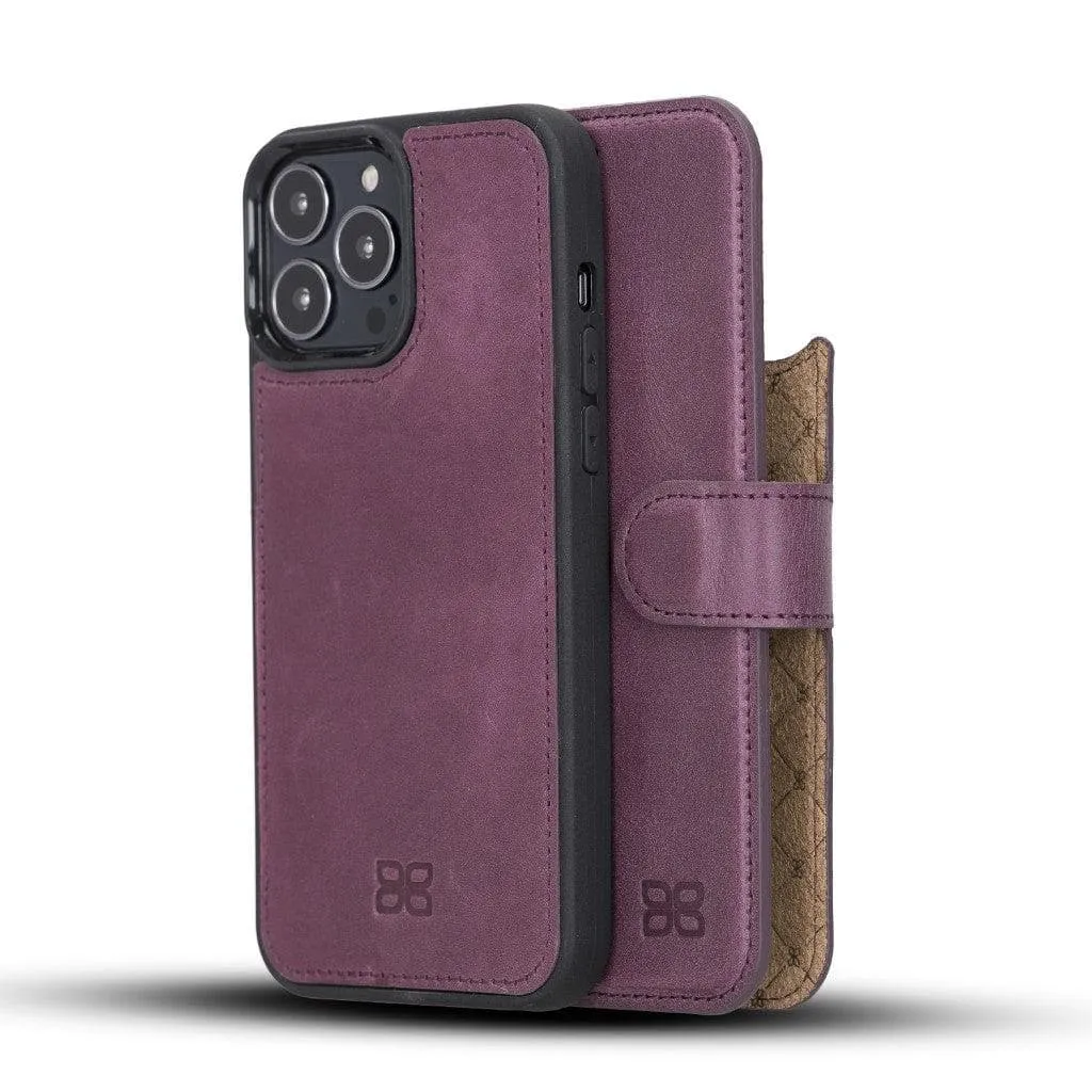 Apple iPhone 13 Series Detachable Leather Wallet Case - MW