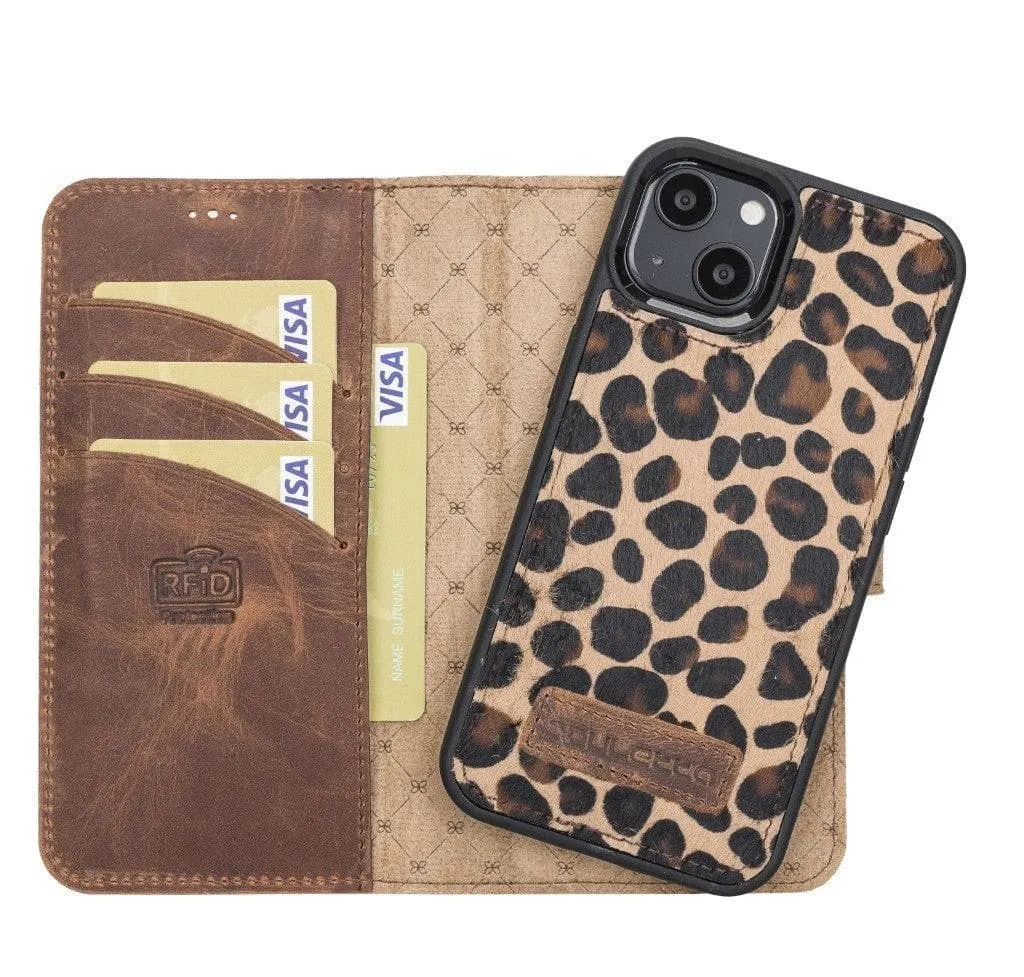 Apple iPhone 13 Series Detachable Leather Wallet Case - MW