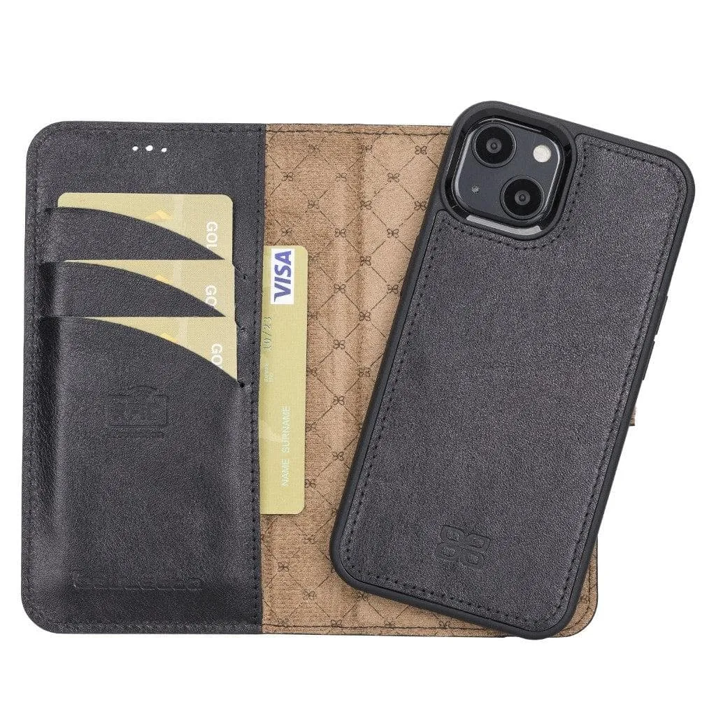 Apple iPhone 13 Series Detachable Leather Wallet Case - MW