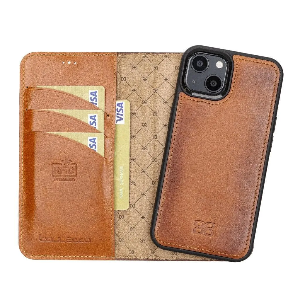 Apple iPhone 13 Series Detachable Leather Wallet Case - MW