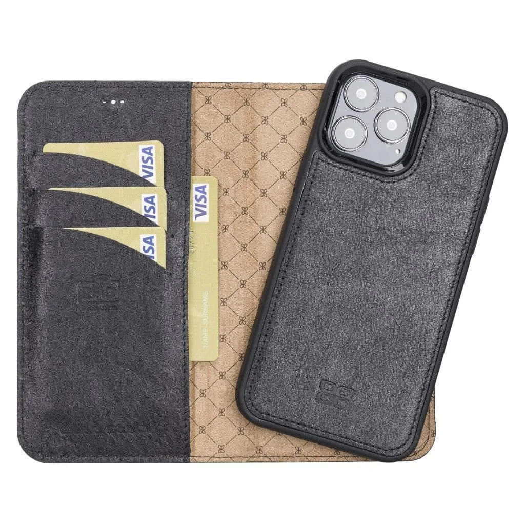 Apple iPhone 13 Series Detachable Leather Wallet Case - MW