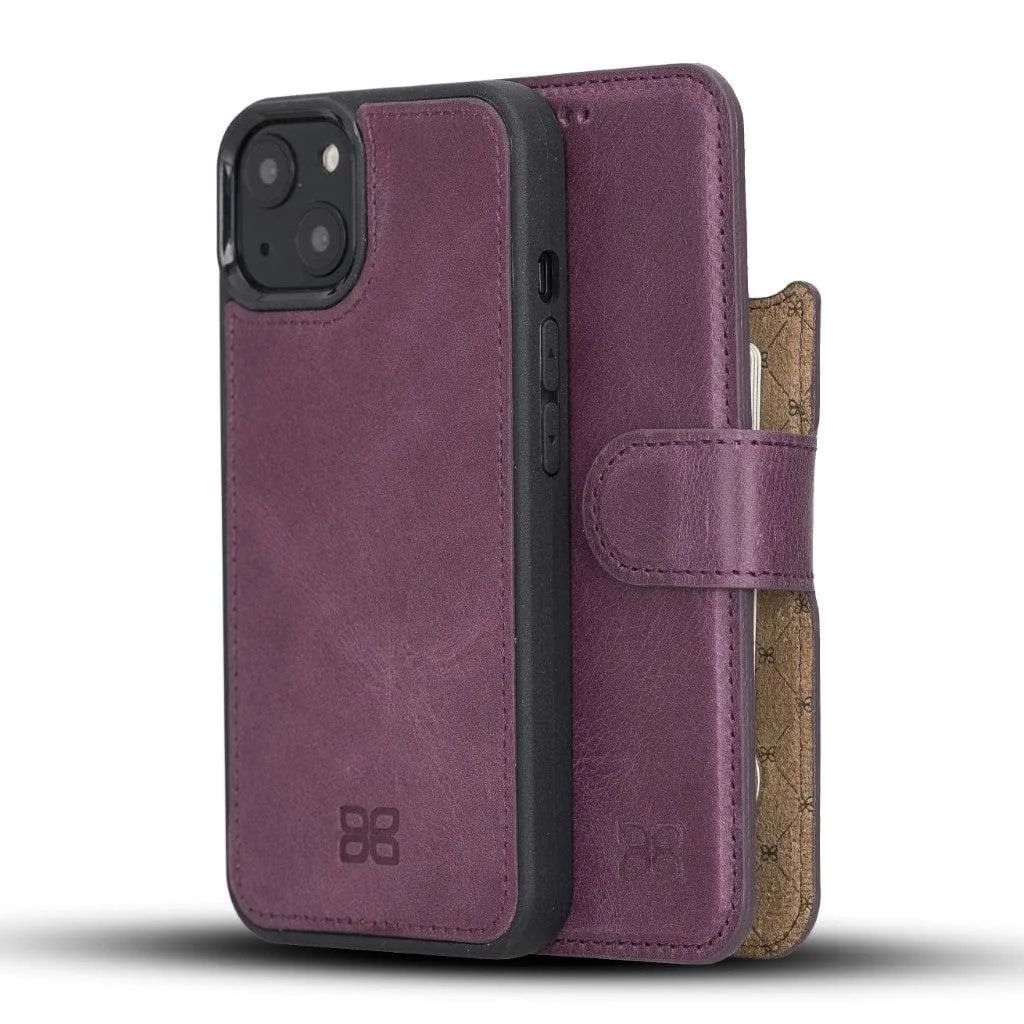 Apple iPhone 13 Series Detachable Leather Wallet Case - MW