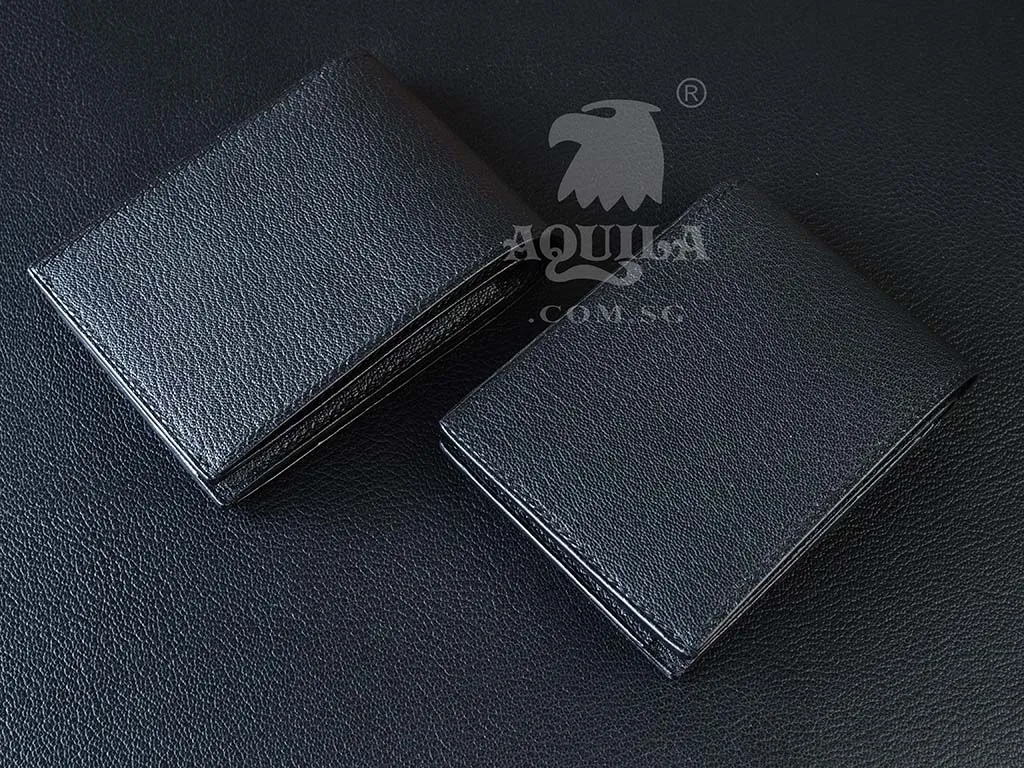 Aquila goat skin bifold wallet