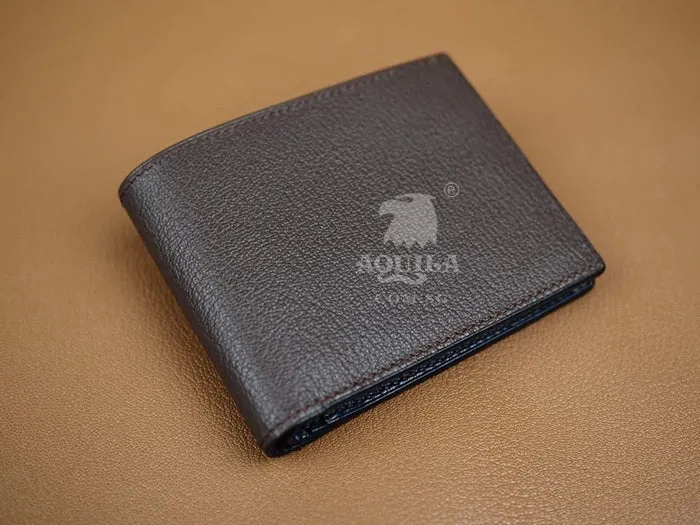 Aquila goat skin bifold wallet