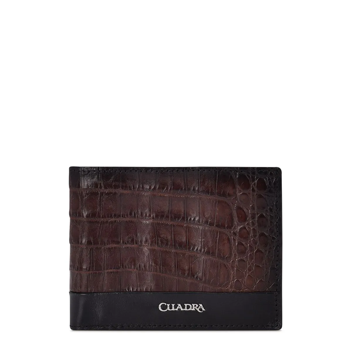 B3041FL - Cuadra brown casual fashion leather bi fold wallet for men