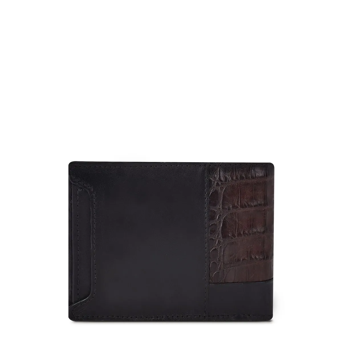 B3041FL - Cuadra brown casual fashion leather bi fold wallet for men