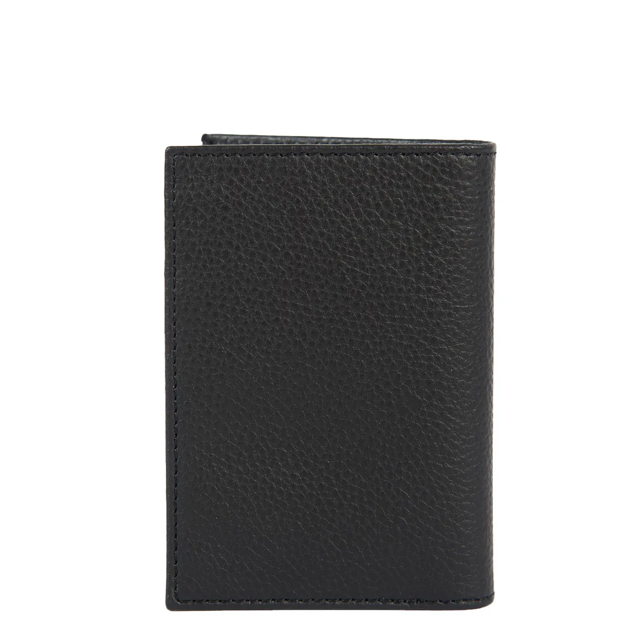 Barbour Contrast Leather Billfold Wallet Black