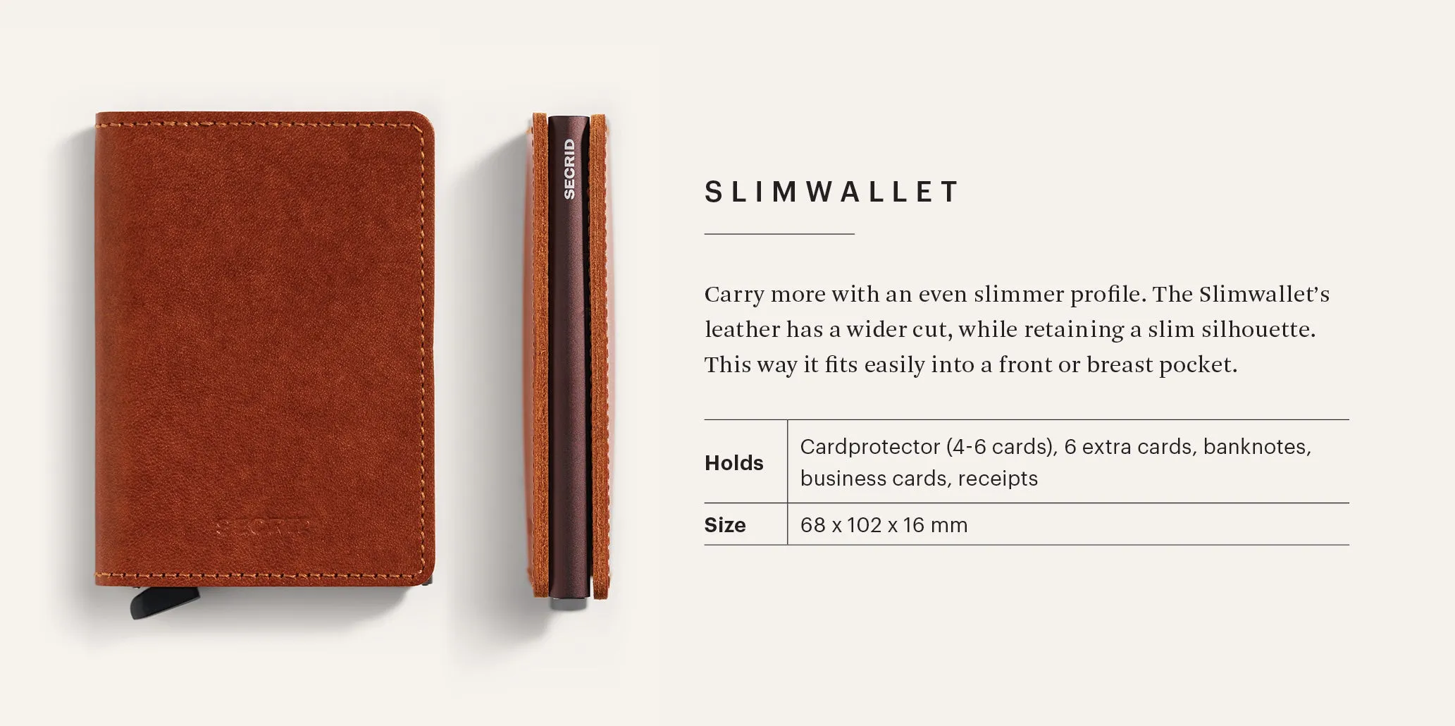 Basket Leather Slimwallet