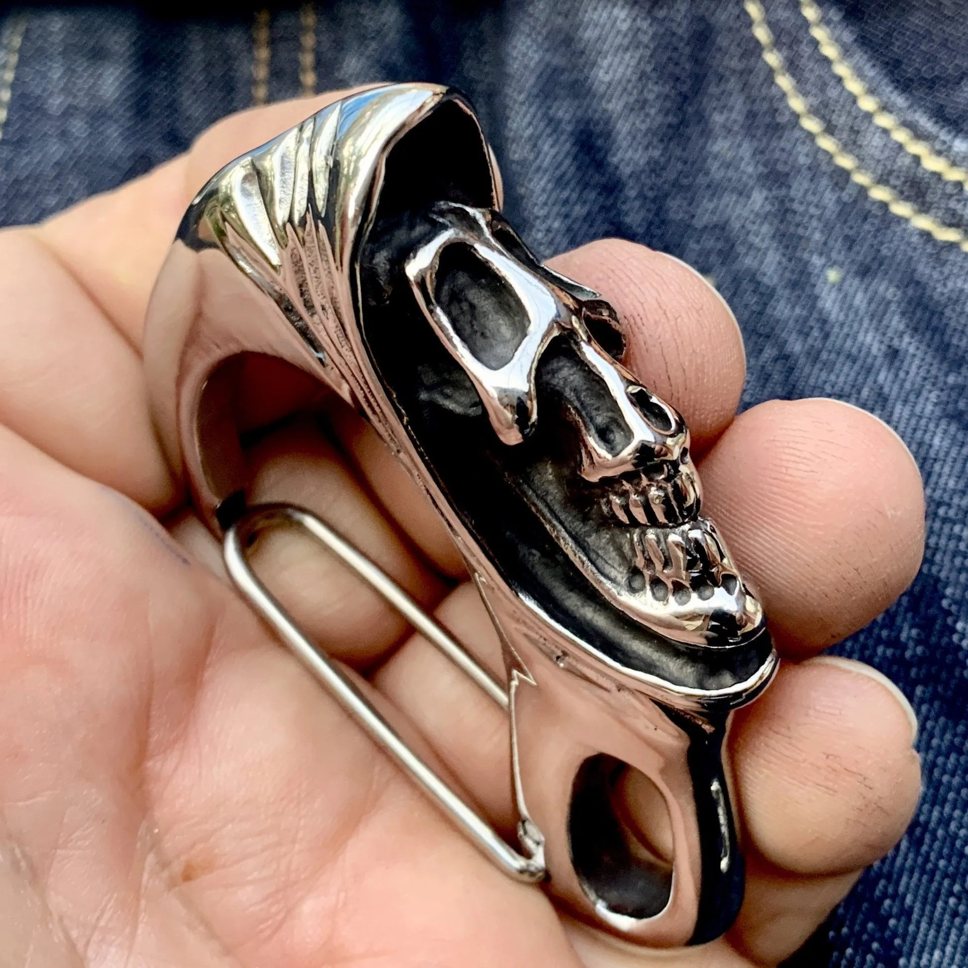 Belt Clip / Clasp - Grim Reaper - Upgrade Your Wallet / Key Chain - WCC-06