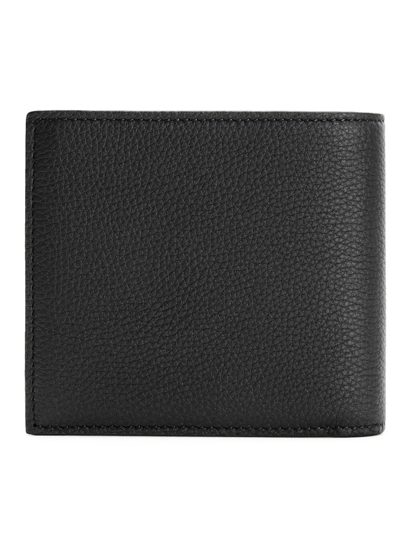 Bifold coin wallet in soft grained calfskin