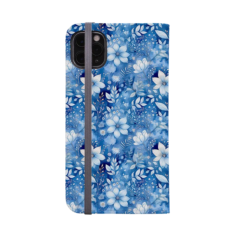 Blue Floral II Wallet Case