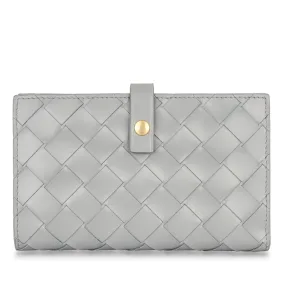 Bottega Veneta Woven Wallet - Grey