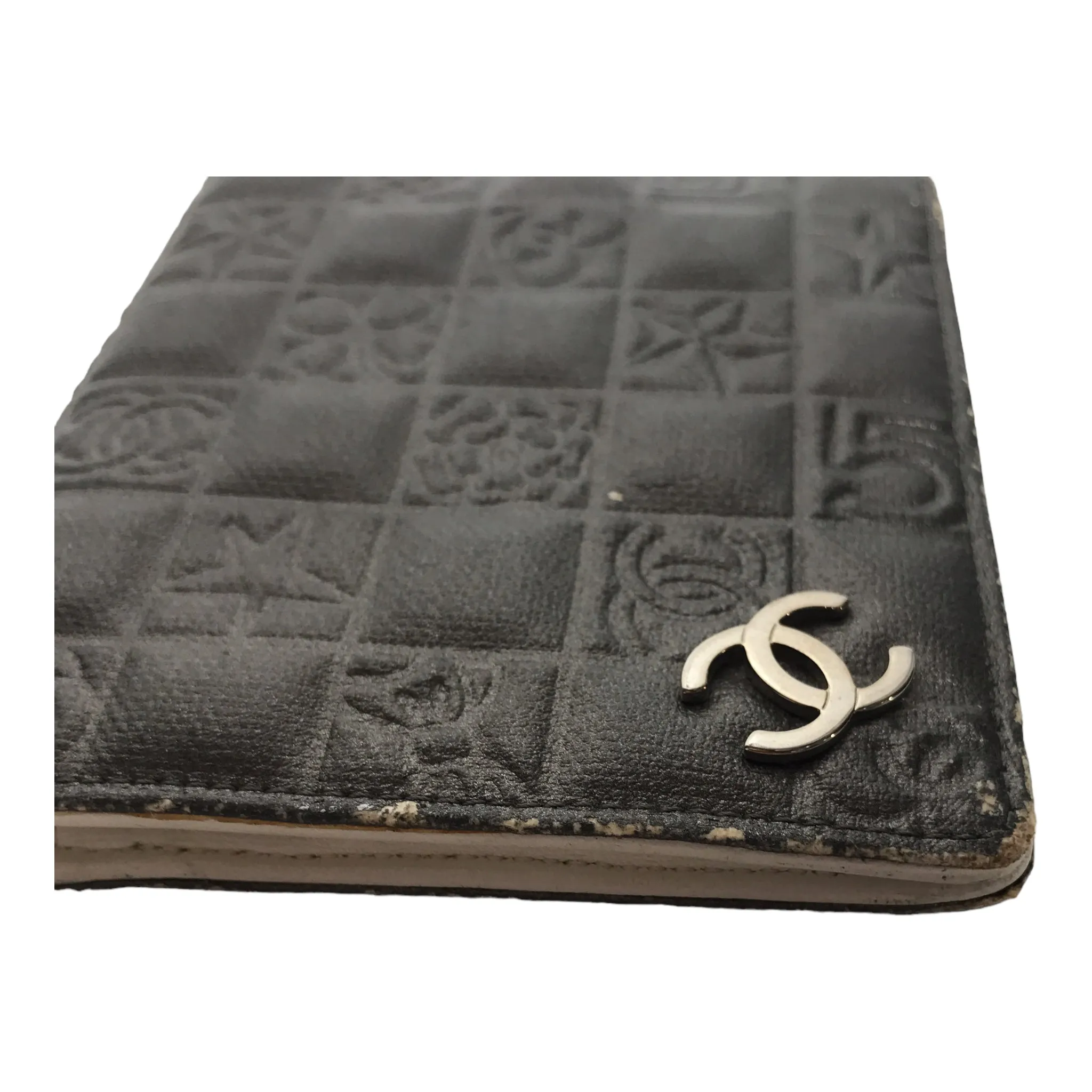 #CHANEL/Bifold Wallet/GRY