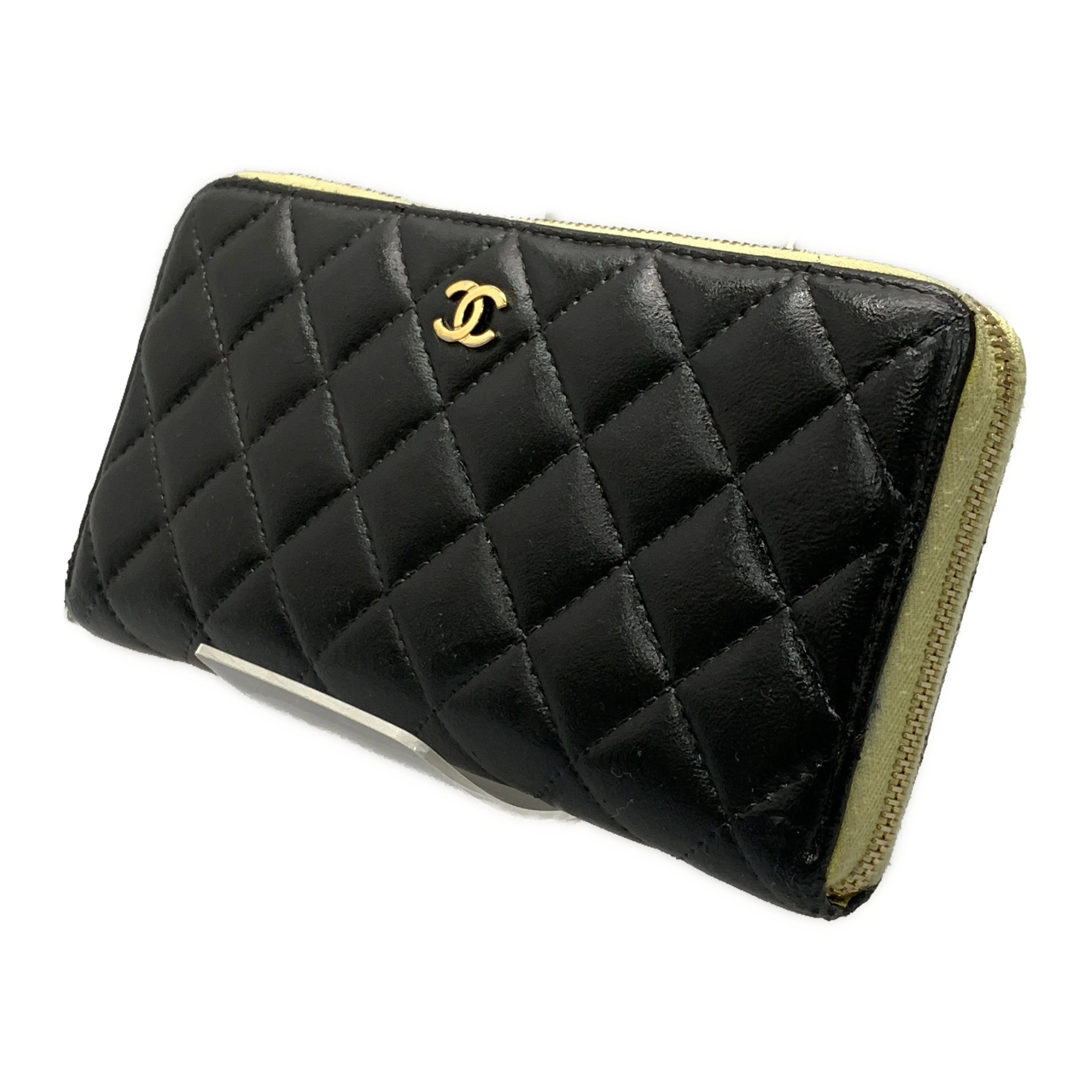 #CHANEL/Long Wallet/BLK