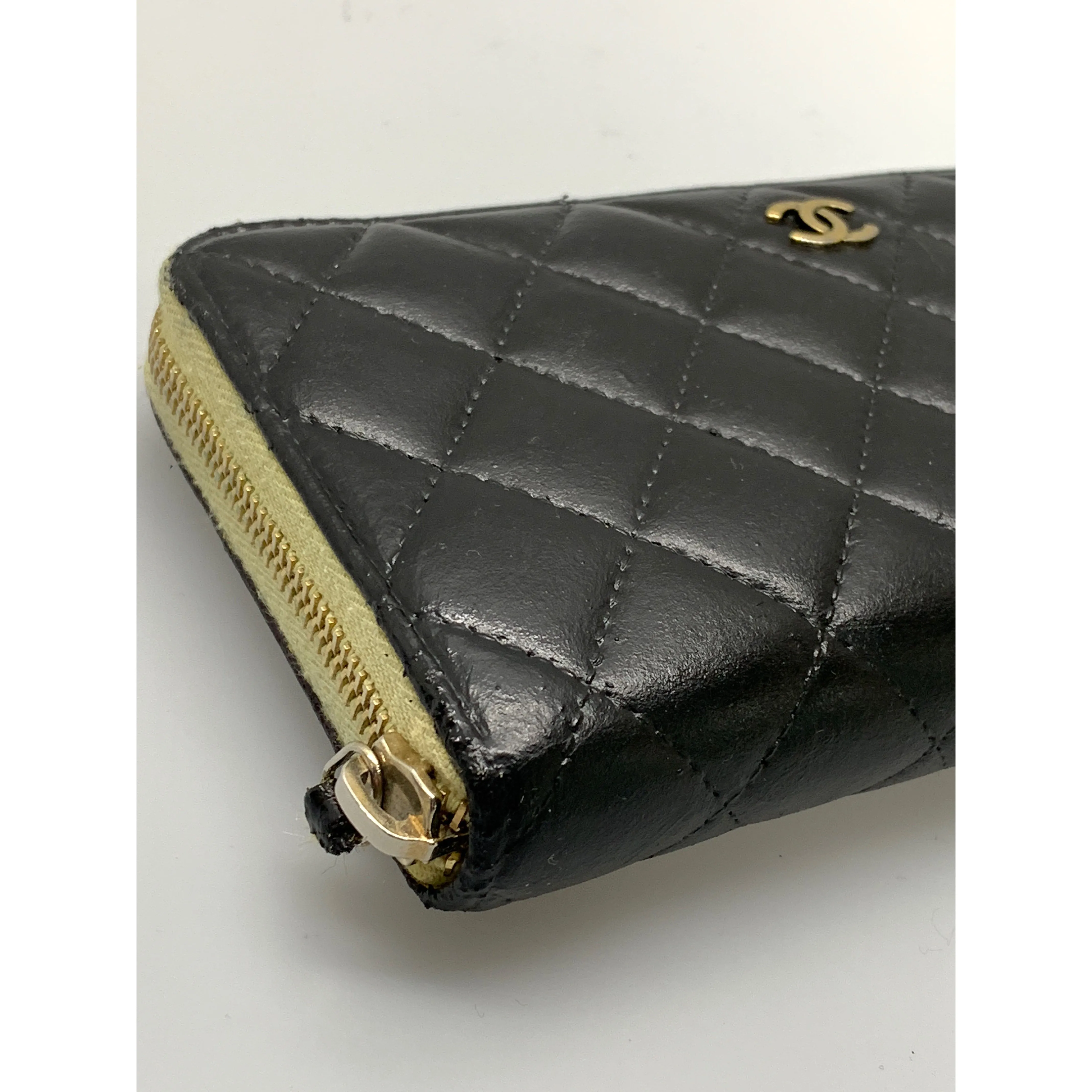 #CHANEL/Long Wallet/BLK