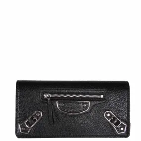 City Wallet Flap ME, Black/Silver