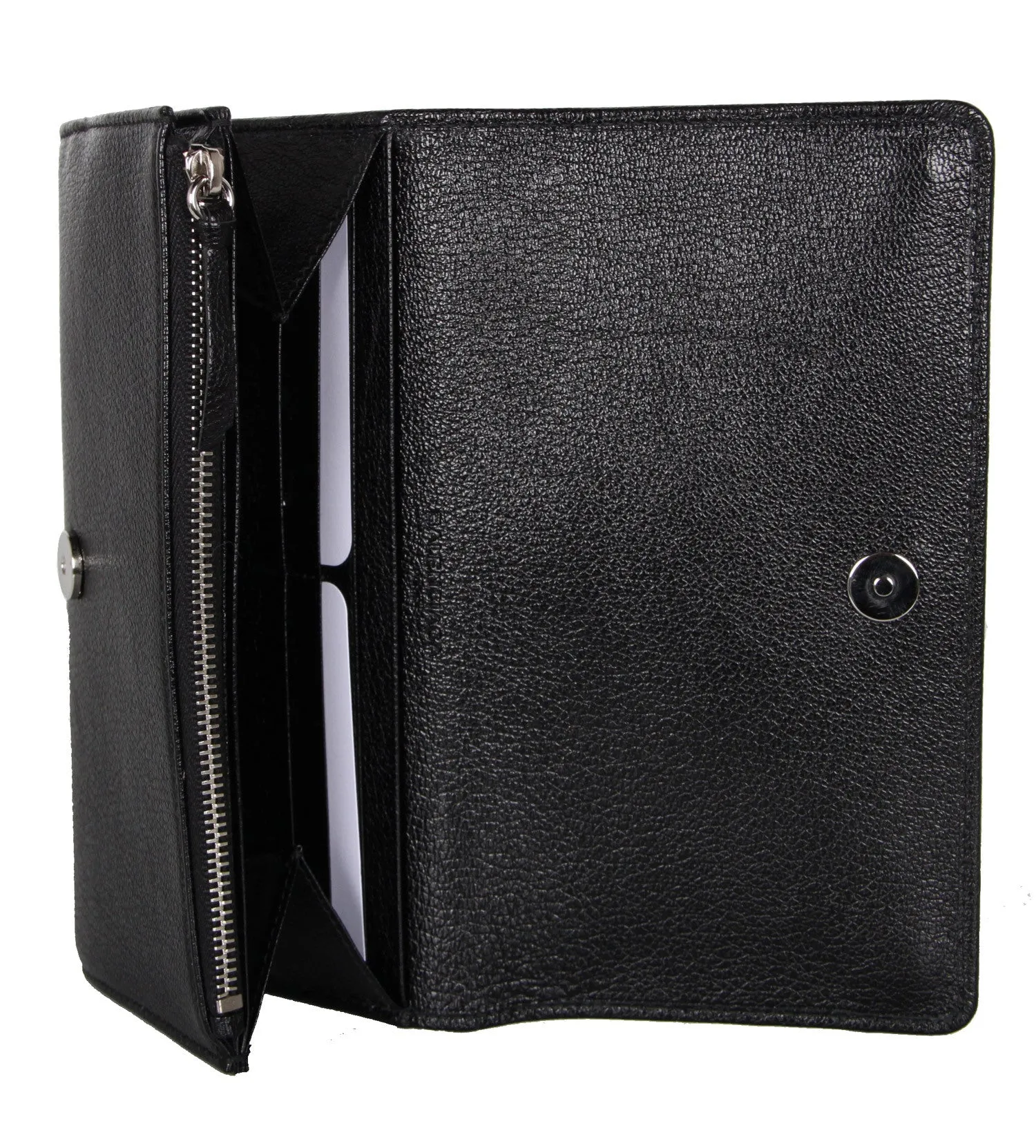 City Wallet Flap ME, Black/Silver