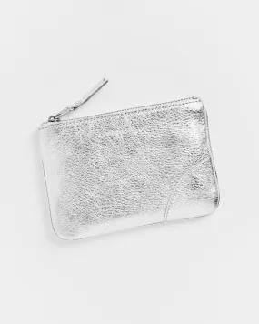 Classic Zip Pouch in Silver