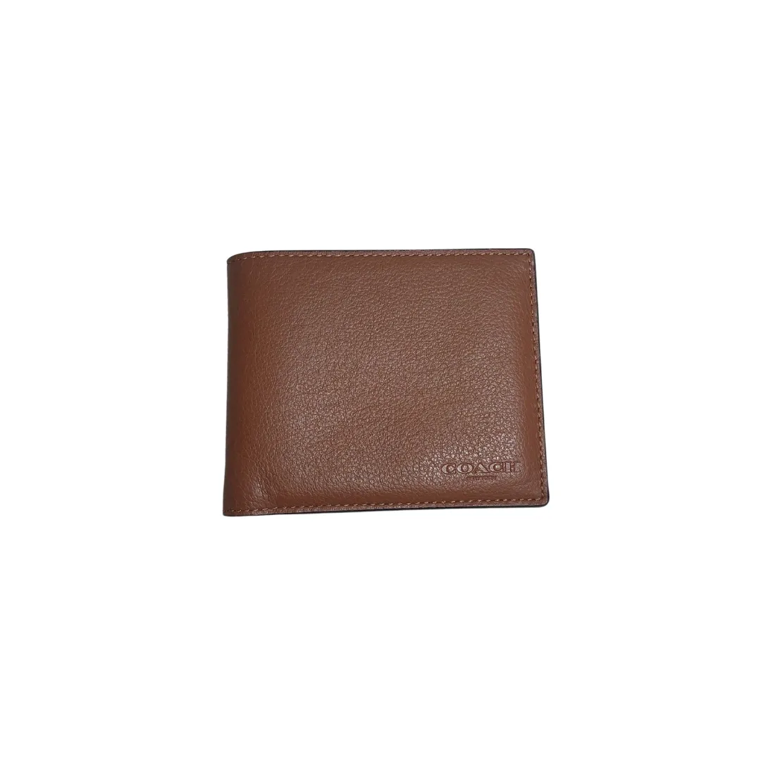 Coach Men's Tan Leather Billfold Wallet | Gently Used |