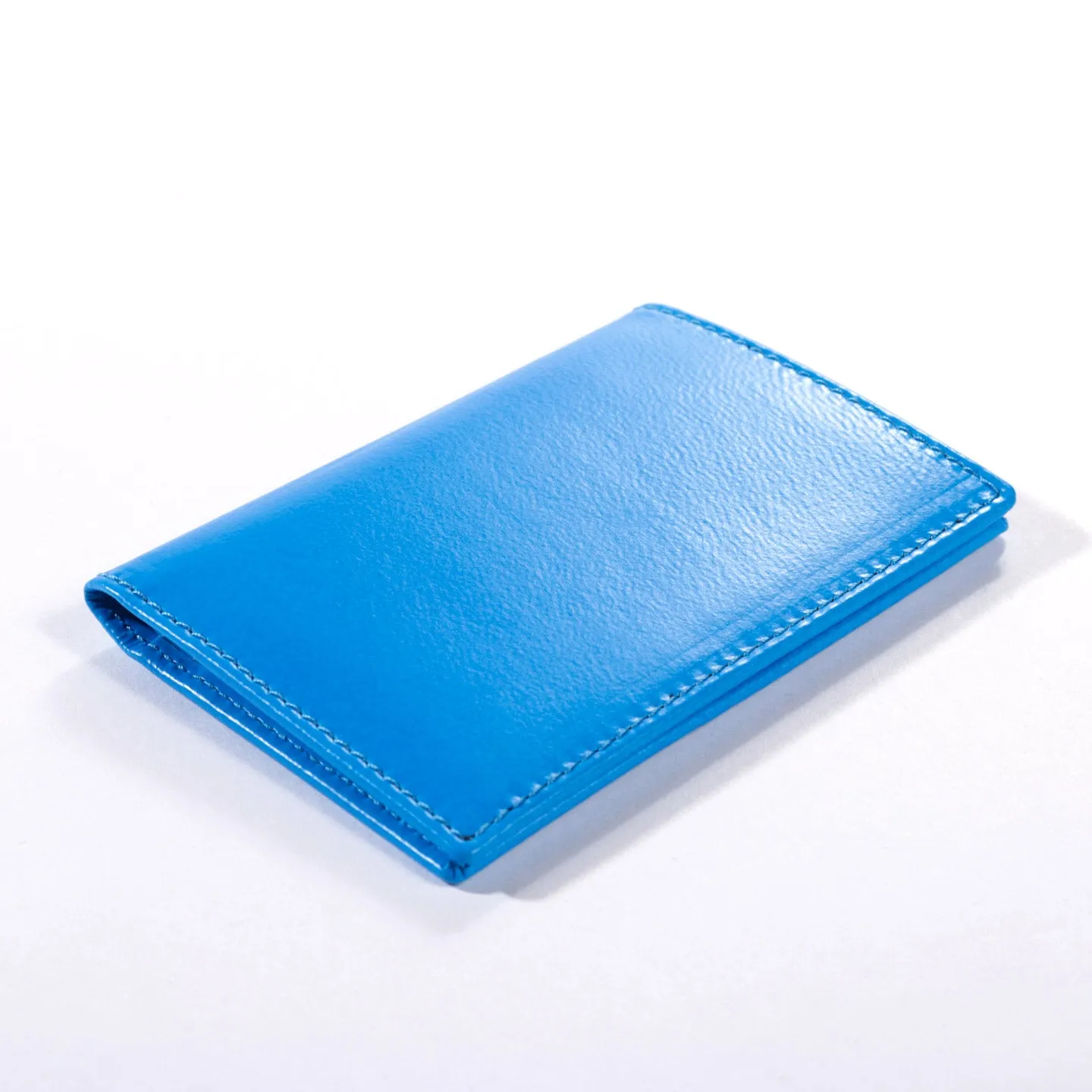 COMME DES GARCONS SA6400 SUPER FLUO WALLET BLUE