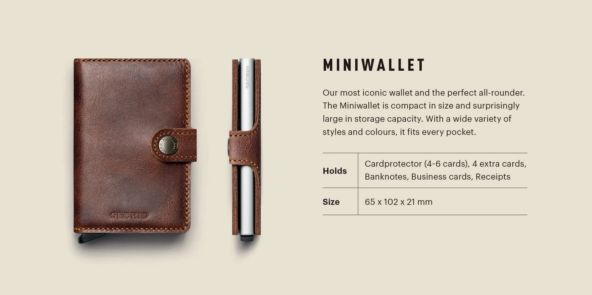 Cubic Leather Miniwallet