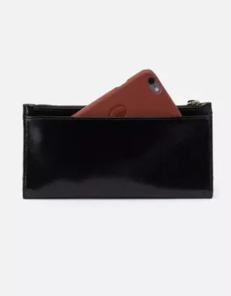 Donner wallet in Black Vintage hide