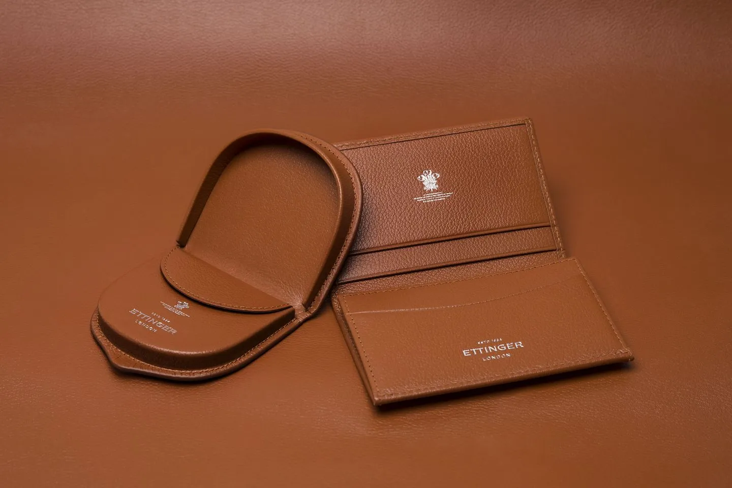 Ettinger Tan Capra Leather Visiting Card Case