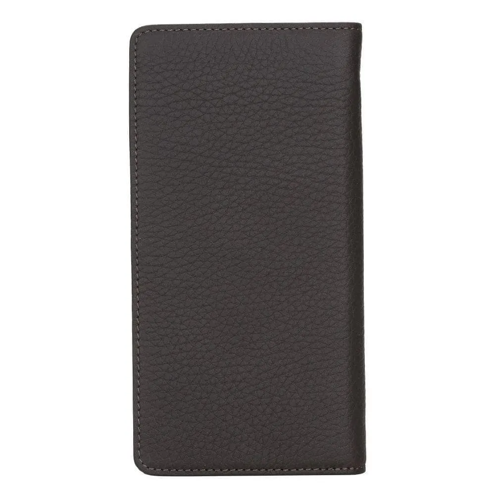 Evra Customizable, Genuine Leather Universal Wallet for Unisex