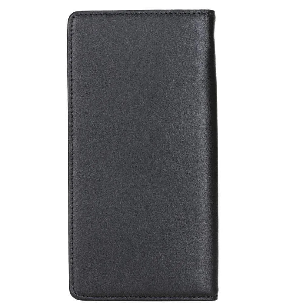 Evra Customizable, Genuine Leather Universal Wallet for Unisex