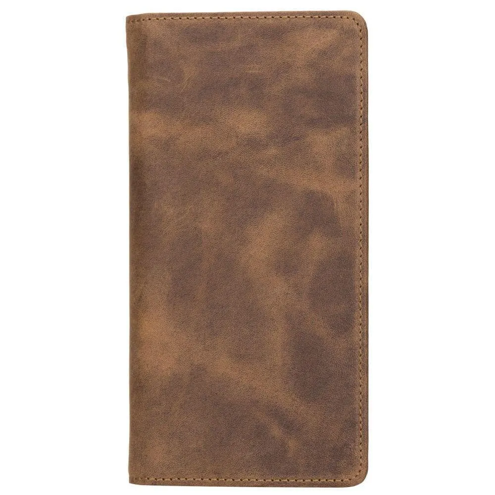 Evra Customizable, Genuine Leather Universal Wallet for Unisex