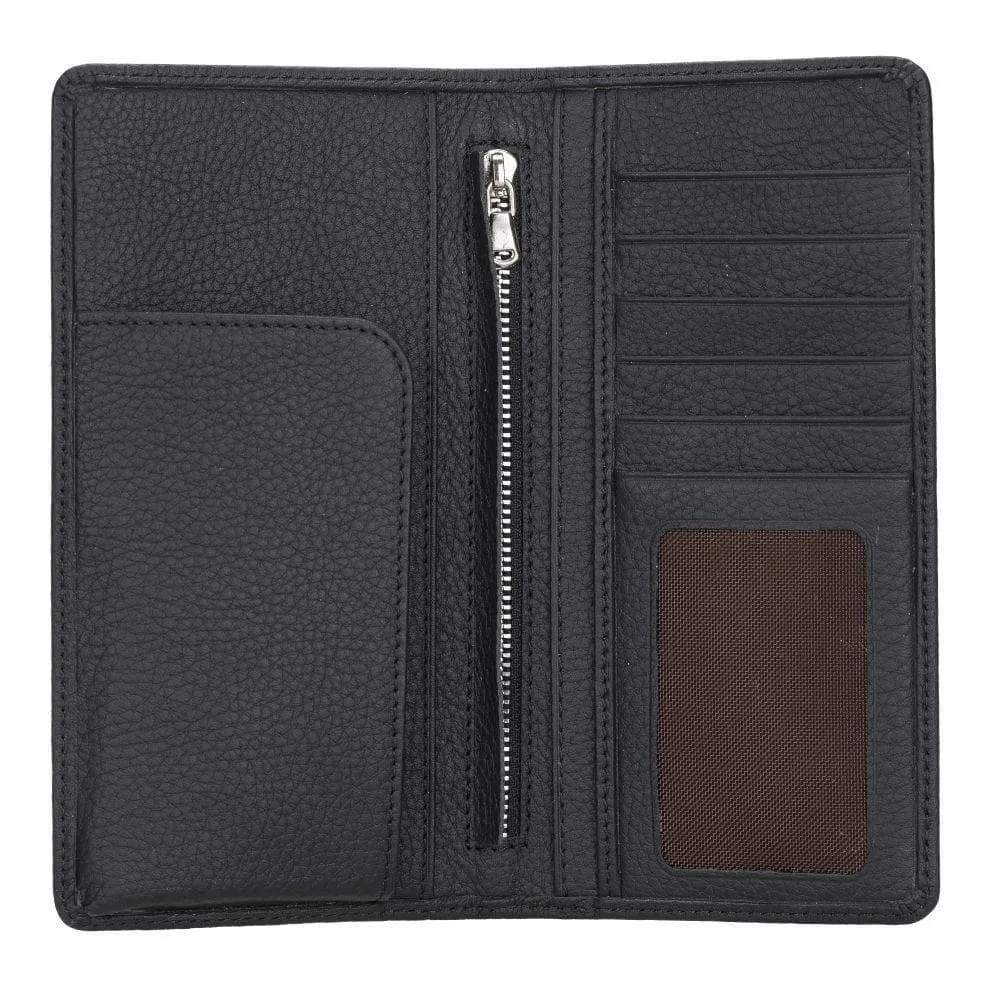 Evra Customizable, Genuine Leather Universal Wallet for Unisex