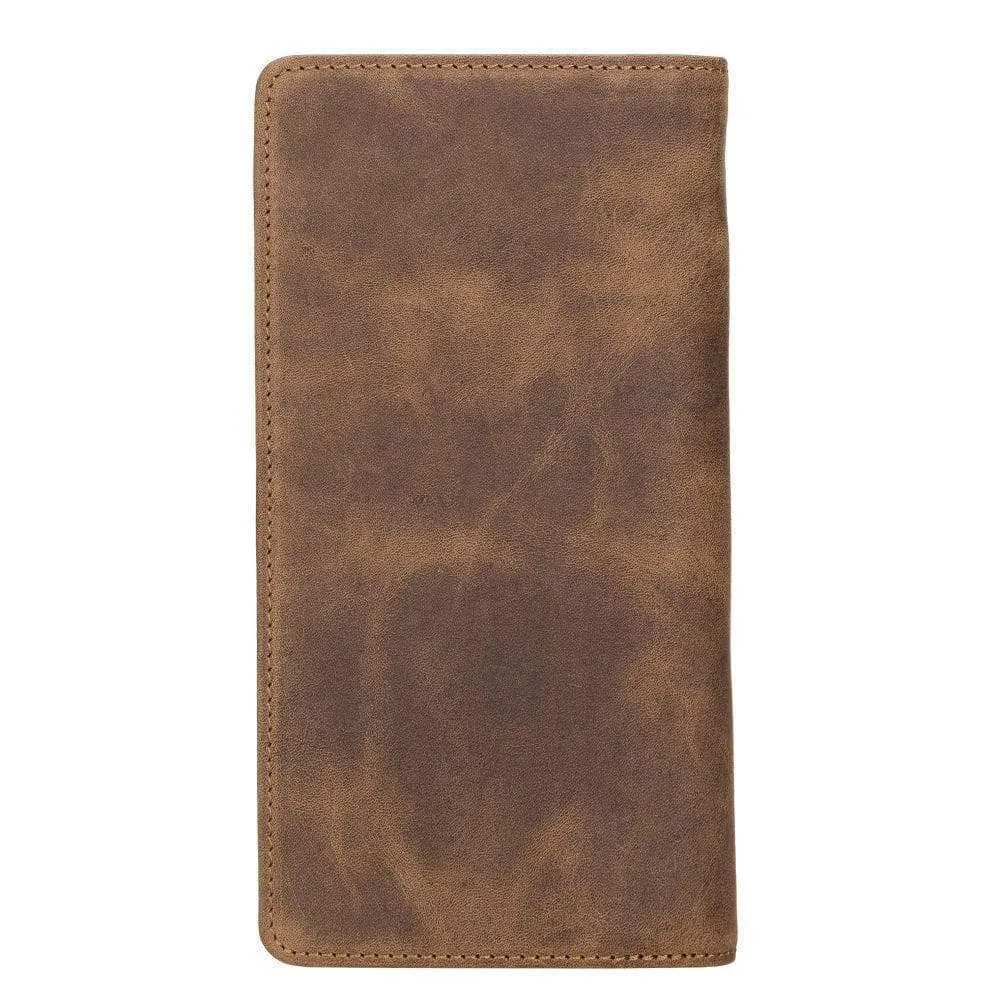 Evra Customizable, Genuine Leather Universal Wallet for Unisex