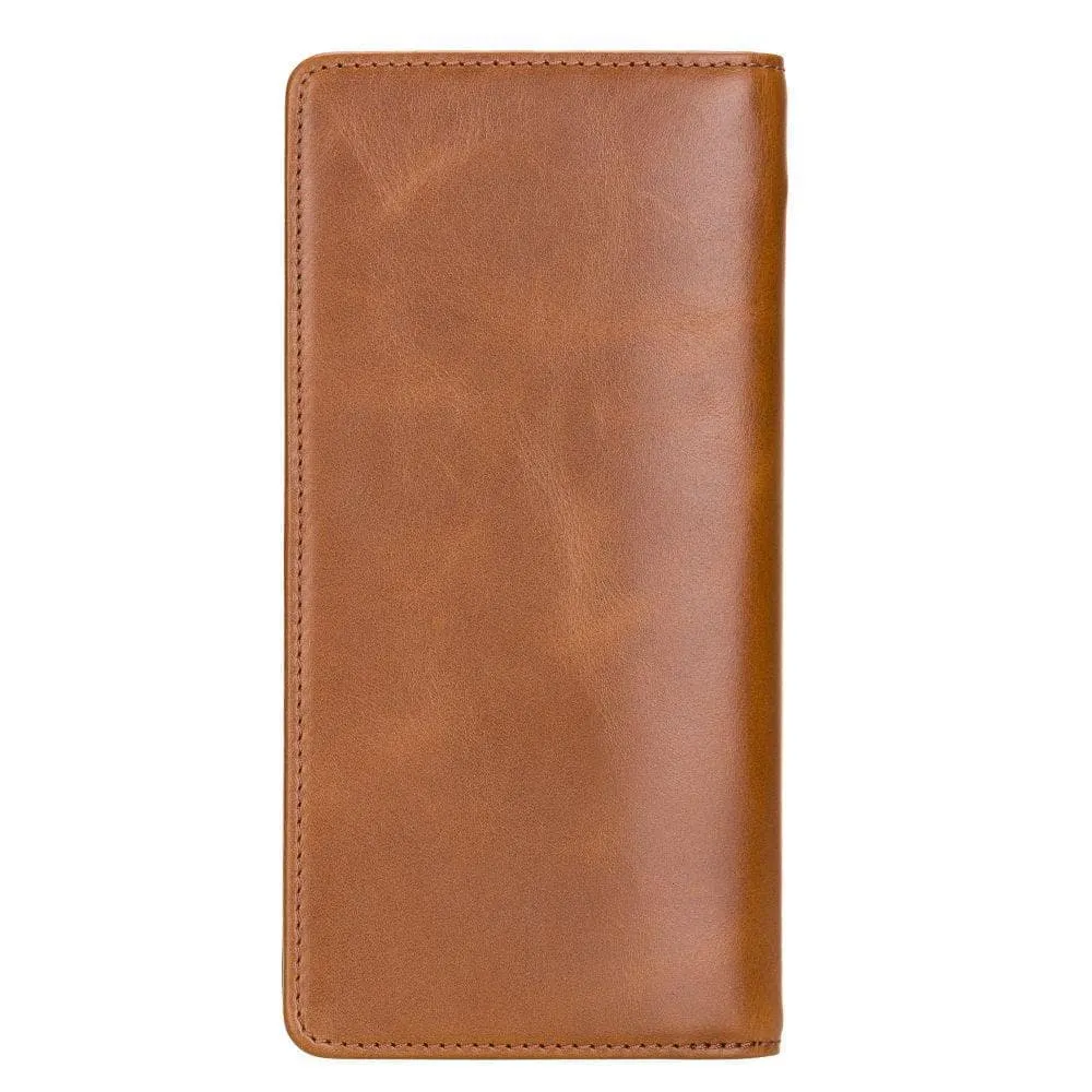 Evra Customizable, Genuine Leather Universal Wallet for Unisex