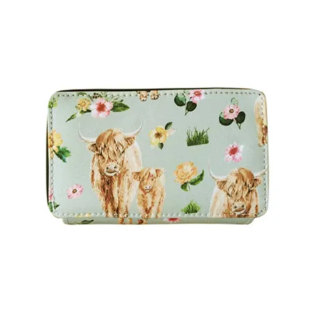 Floral Cow NGIL Canvas All in One Wallet