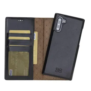 Full Leather Coating Detachable Wallet Case for Samsung Note 10 Series