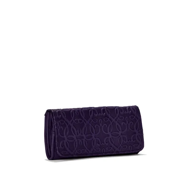 Gabriel Leather Continental Wallet, Amethyst