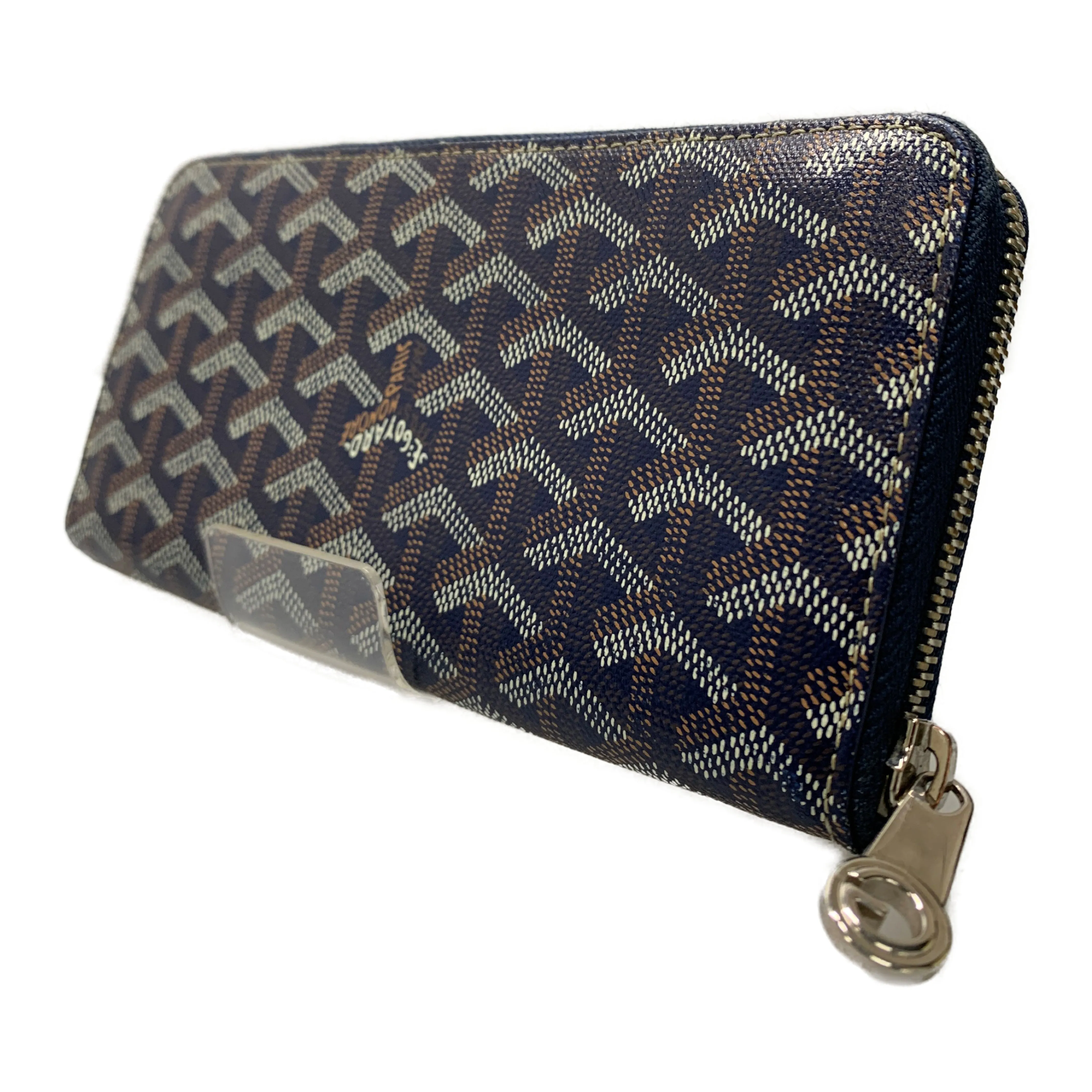 #GOYARD/Long Wallet/NVY/Leather/All Over Print