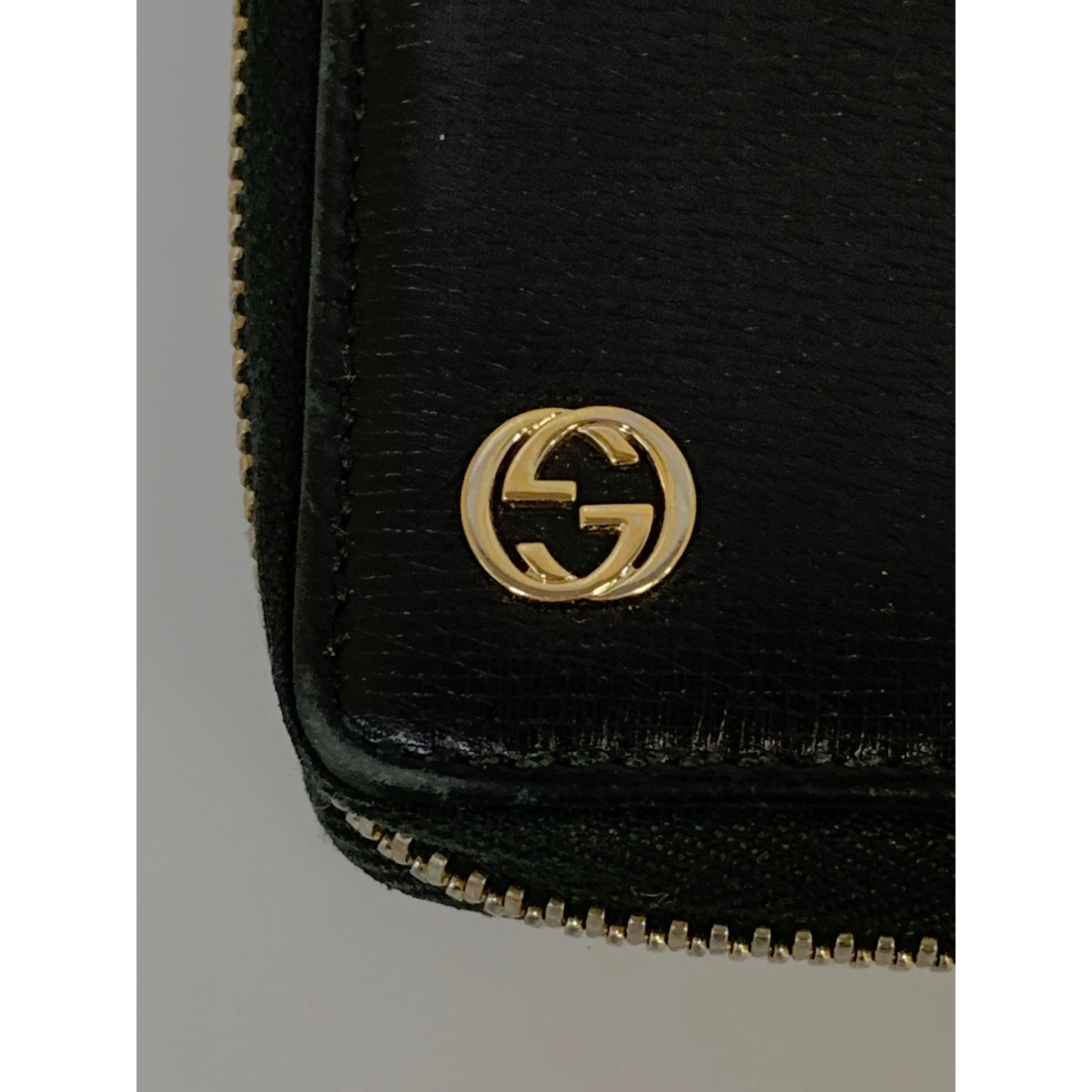 #GUCCI/Long Wallet/BLK/Leather