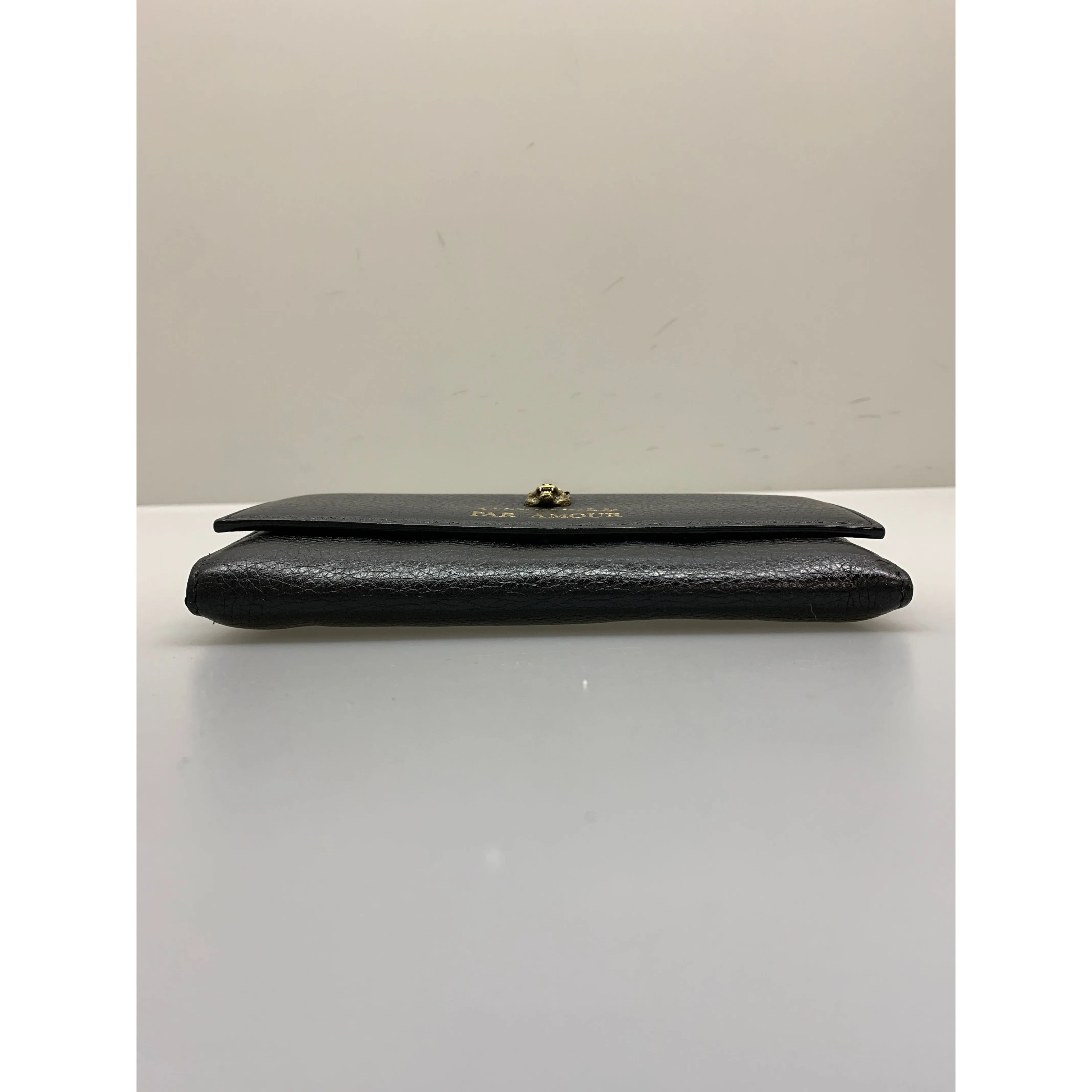 #GUCCI/Long Wallet/BLK/Leather