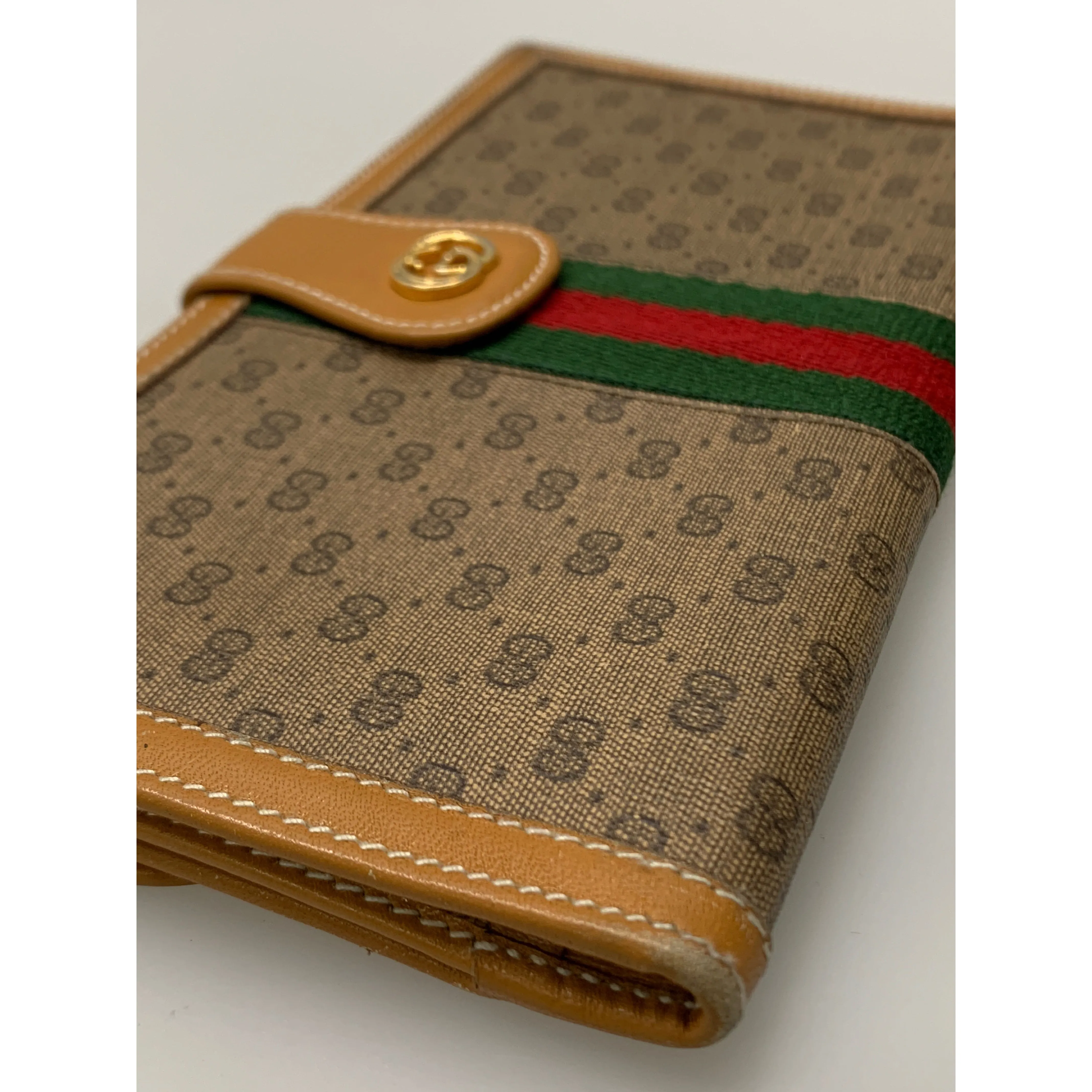 #GUCCI/Long Wallet/BRW/Leather