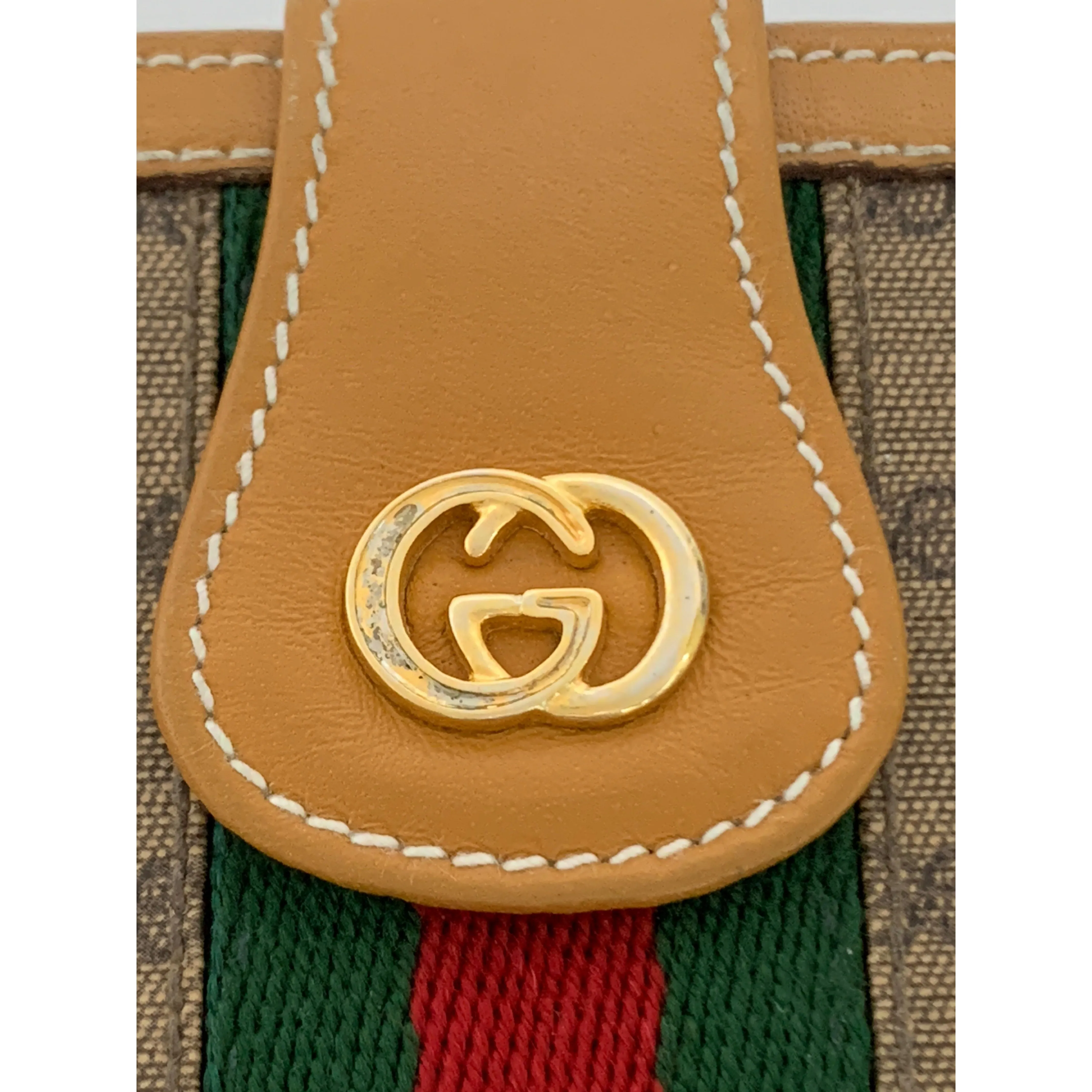 #GUCCI/Long Wallet/BRW/Leather