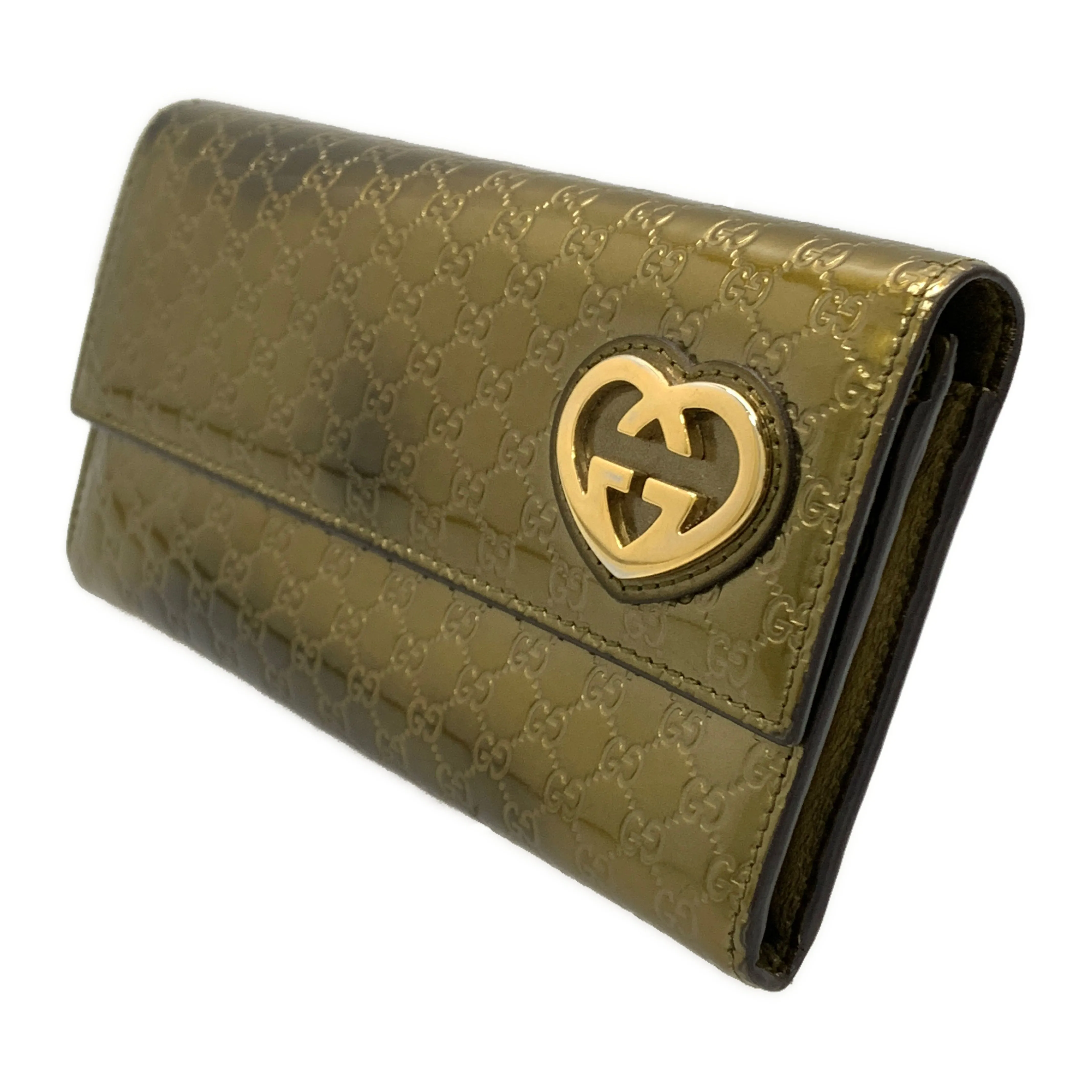 #GUCCI/Long Wallet/GLD/PVC/251861