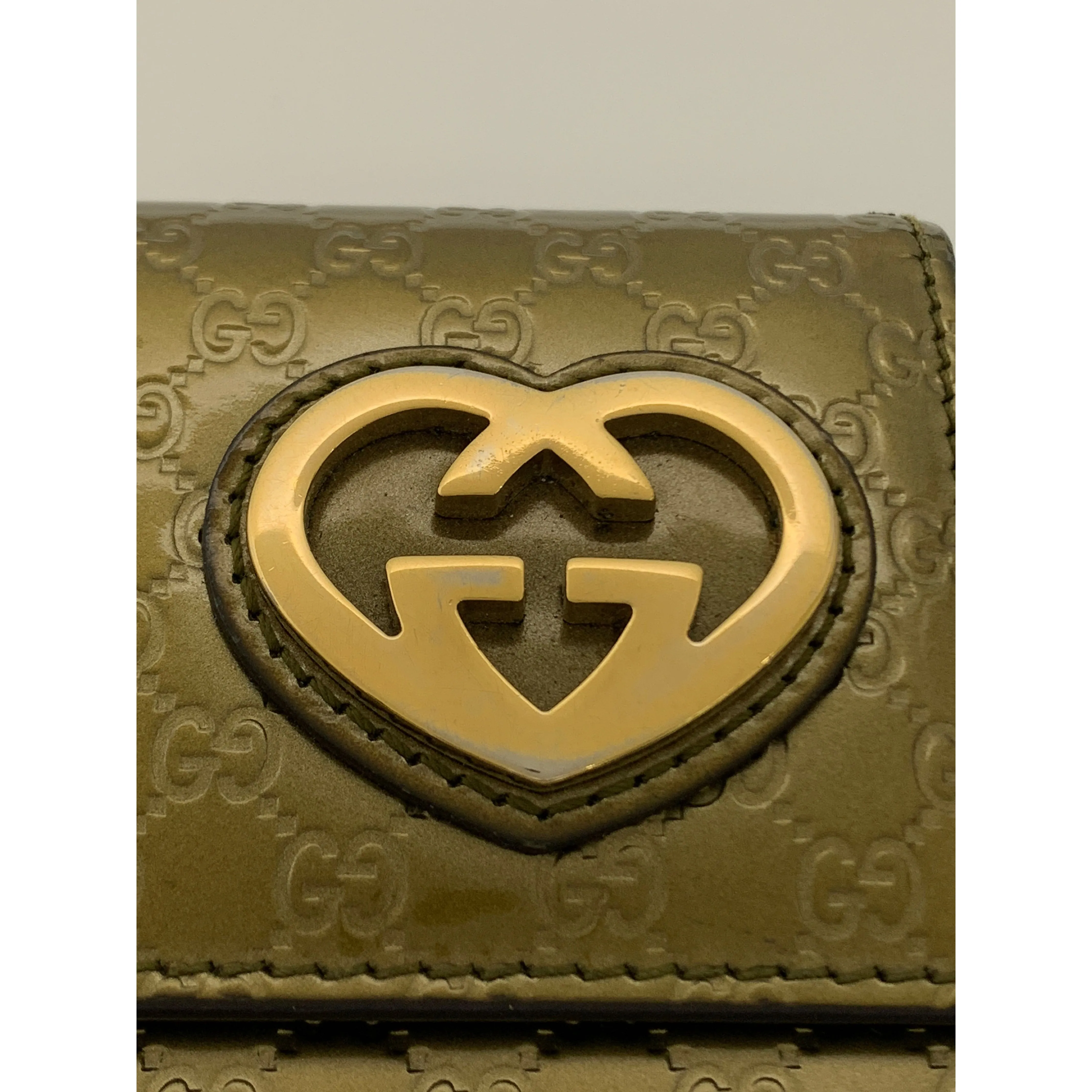 #GUCCI/Long Wallet/GLD/PVC/251861