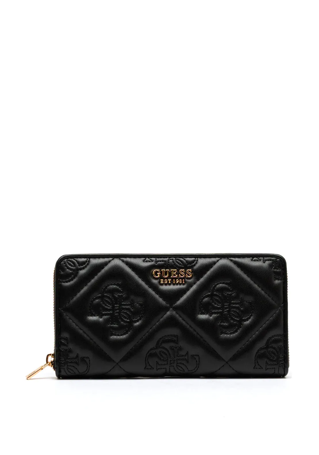 GUESS Marieke Embossed 4G Logo Maxi Wallet Black