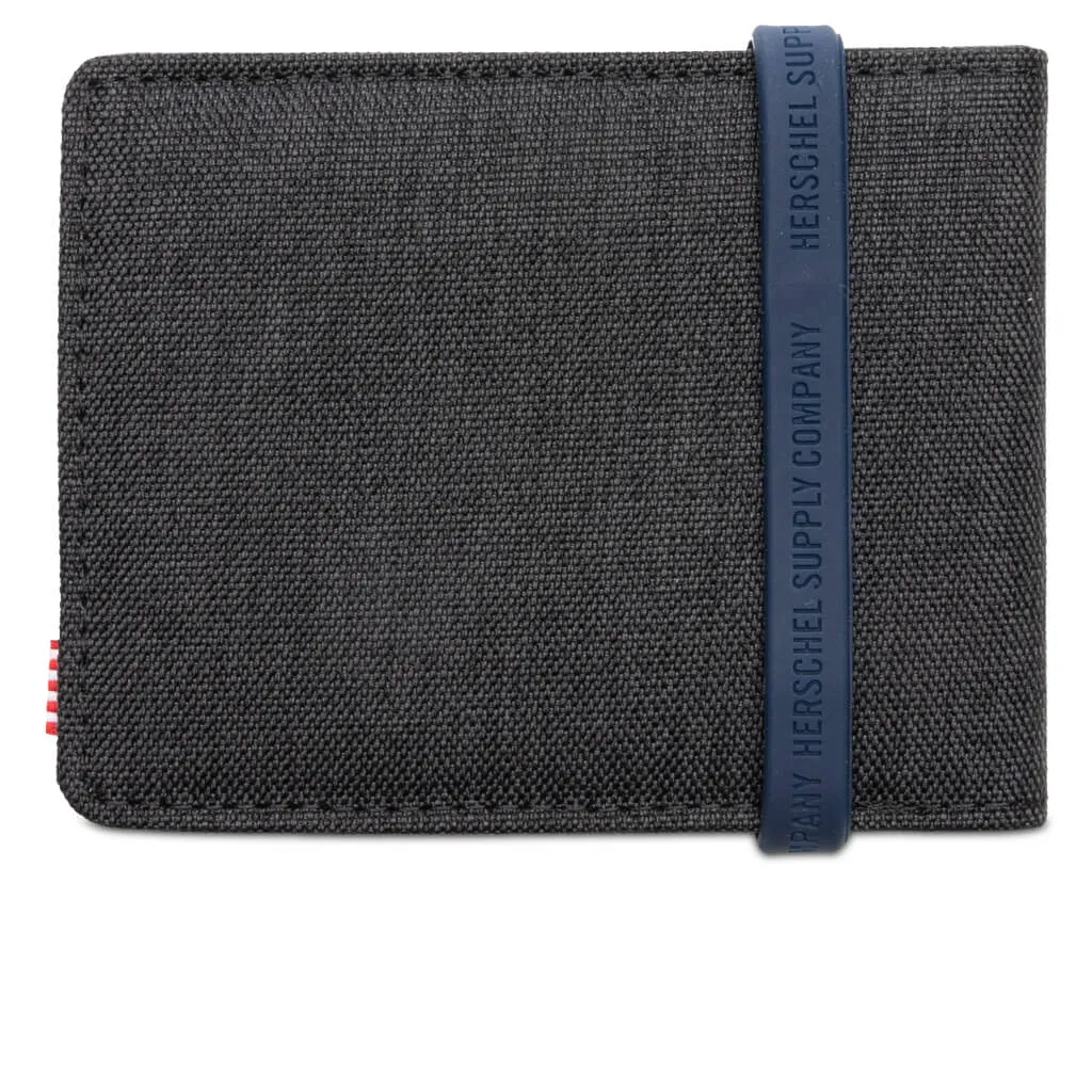 Hank RFID Wallet - Black Crosshatch