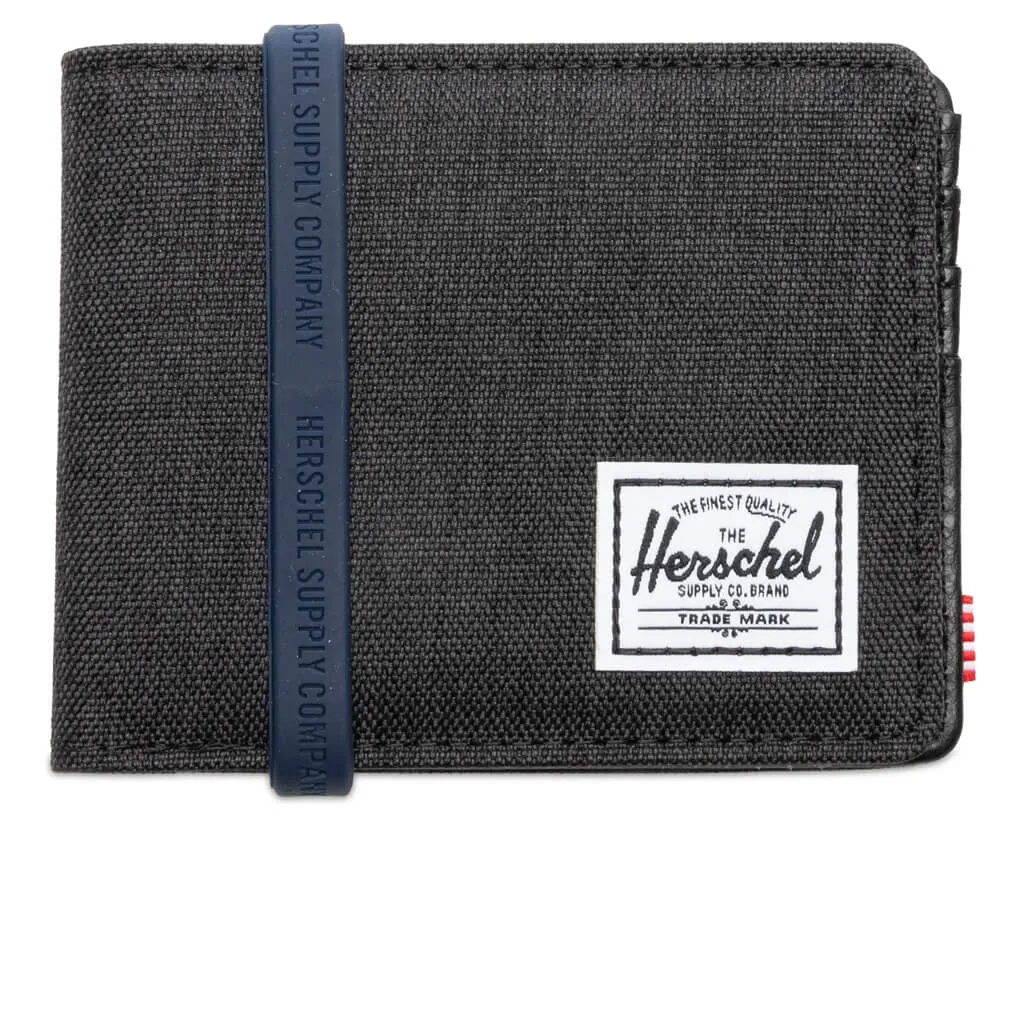 Hank RFID Wallet - Black Crosshatch