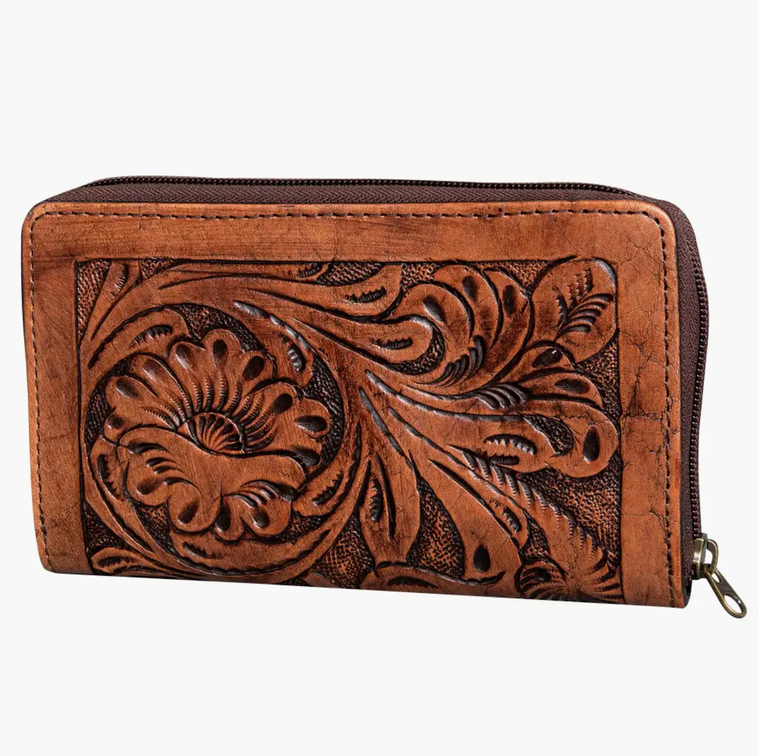 Harness Skirting Leather Hand Carving Wallet