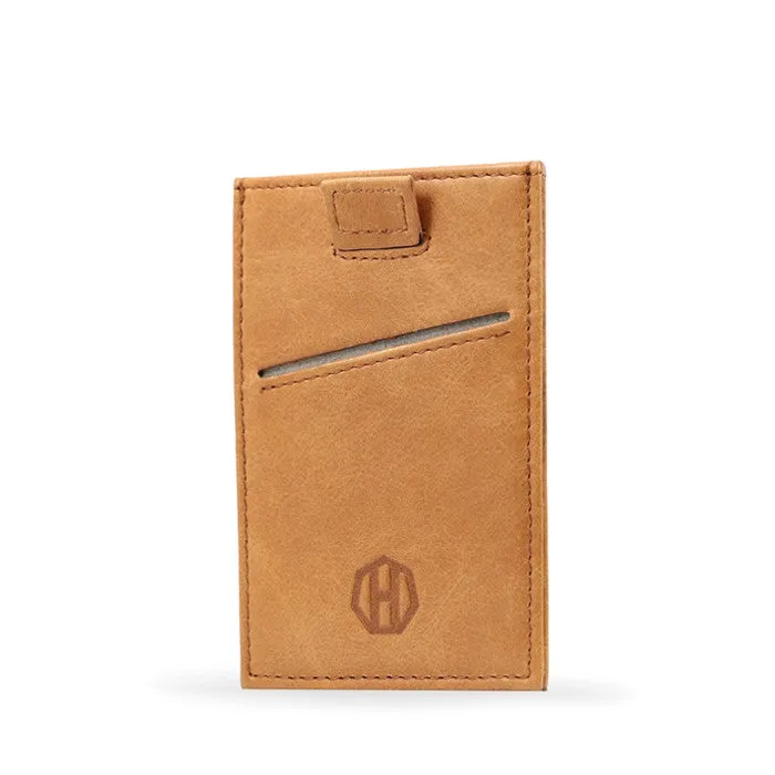 Haxford Brown Leather Sleeve Wallet